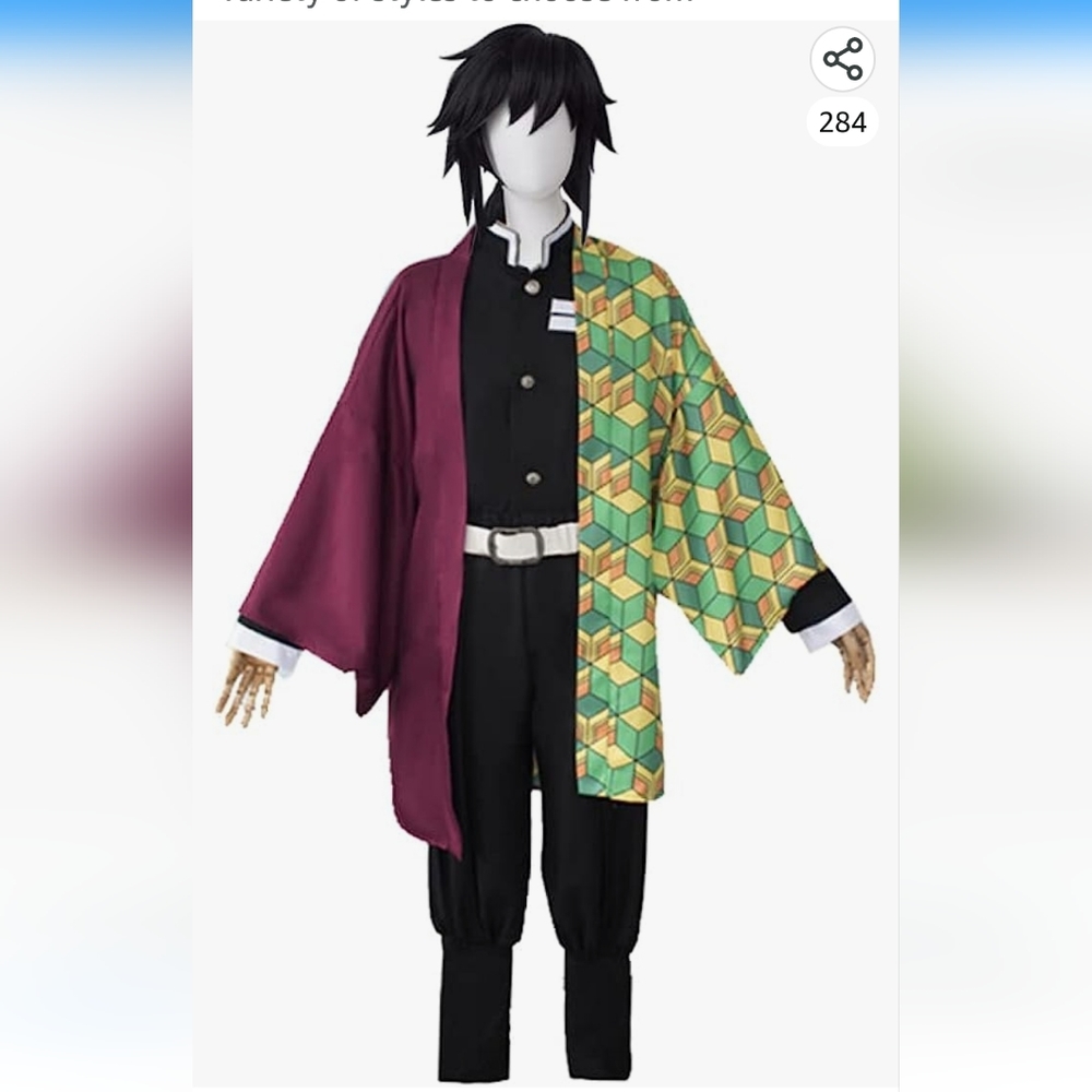 Tomioka Giyuu Demon Slayer Cosplay